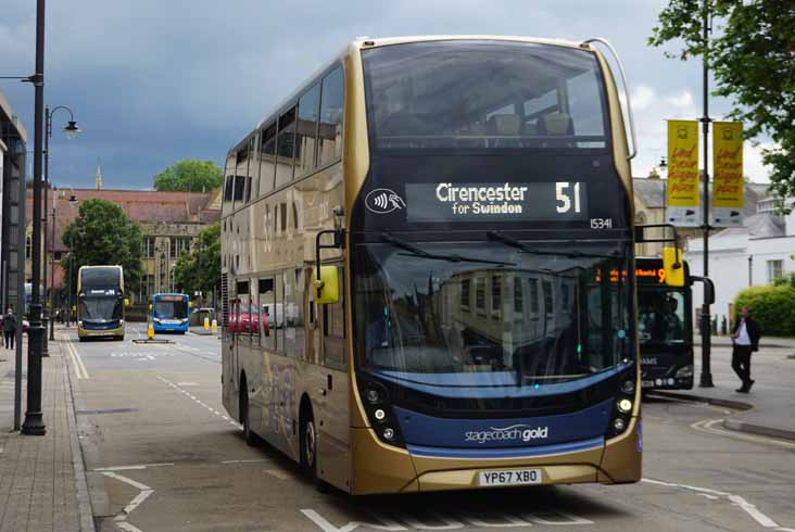 Stagecoach West Scania N250UD ADL Enviro400MMC 15341 Gold
